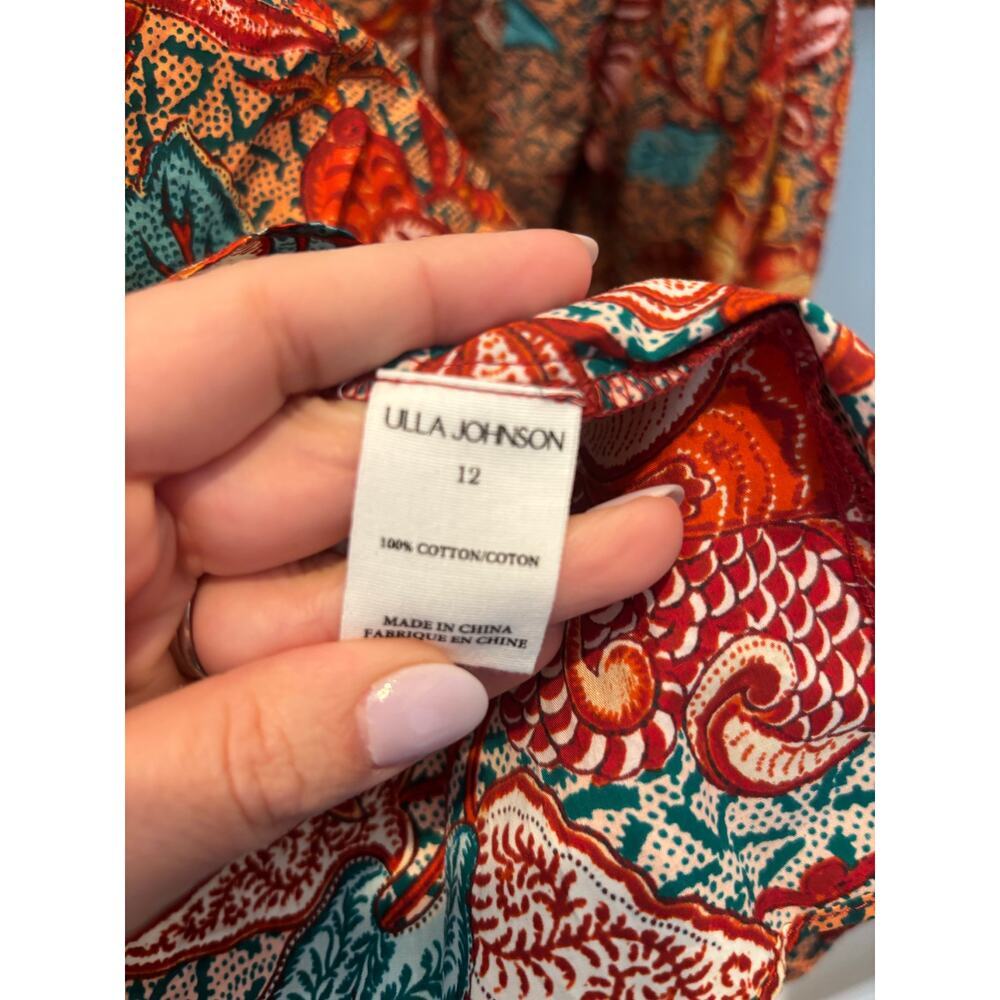 ULLA JOHNSON Lila Floral Cold Shoulder Dress NWT SIZE 12 $450 - Picture 5 of 7